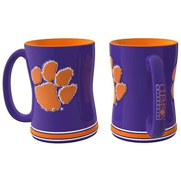 Boelter Brands Clemson Tigers Coffee Mug - 14oz Sculpted Relief 4675709850